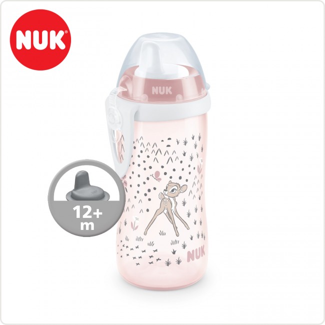 NUK Чашка со Kлунче некапечка "Kiddie Cup - Bambi" (12+ m.)