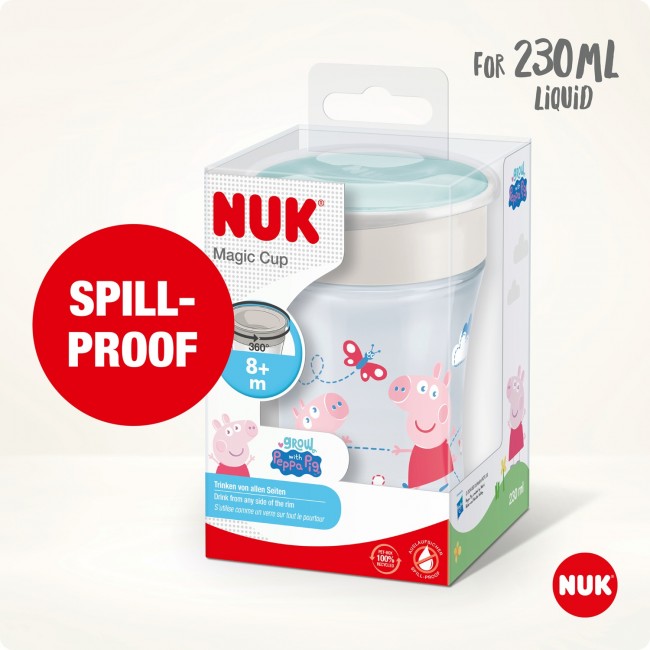 NUK чаша некапечка 230мл "Magic Cup Peppa Pig" (8+м.)