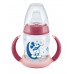 NUK PP First Choice+ Флуросцентно шише со рачки и силикон клунче 150ml "Disney Mickey" (6+мес.)