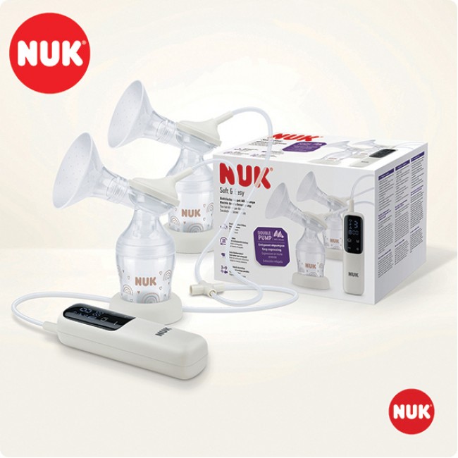 NUK Електрична дигитална Пумпа за Издојување Двојна "Soft and Easy Double"