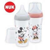 NUK Perfect Match Anti-Colic, Temperature Control Шишенце ПП силикон цуцла "Disney Mickey" 260ml, 0+м