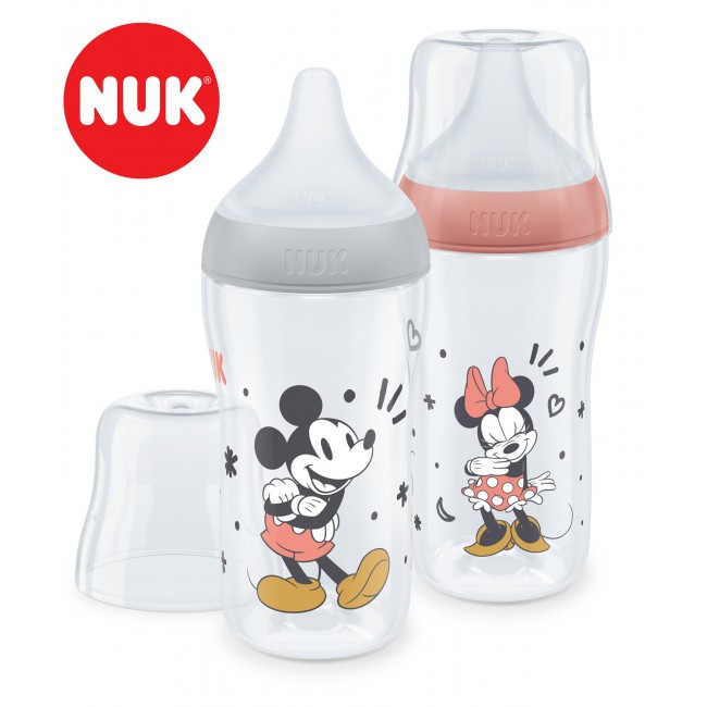 NUK Perfect Match Anti-Colic, Temperature Control Шишенце ПП силикон цуцла "Disney Mickey" 260ml, 0+м