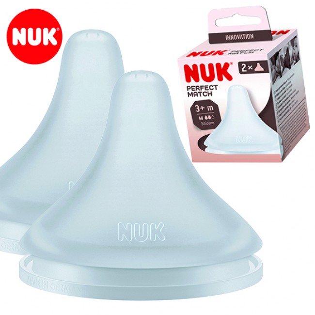 NUK Perfect Match Anti-Colic силиконска Цуцла за шише 2пар./box 0+мес.