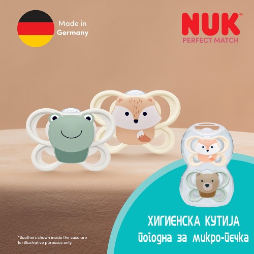 NUK Цуцла Лажалка Анатомска Силикон "AIR Disney Winnie The Pooh" (0-6m)