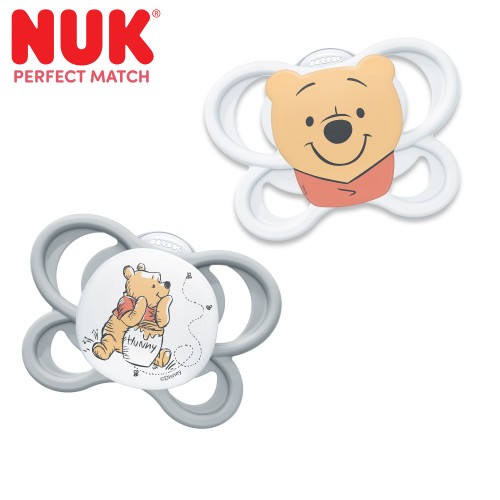 NUK Цуцла Лажалка Анатомска Силикон "AIR Disney Winnie The Pooh" (0-6m)