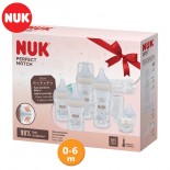 NUK Perfect Match Start Set Шишенца за бебиња "Rainbow" 0+м