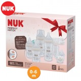 NUK Perfect Match Start Set Шишенца за бебиња "Rainbow" 0+м