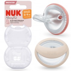 NUK Цуцла Лажалка Анатомска силикон "Mommy Feel" (0-9мес.) 2/пакување