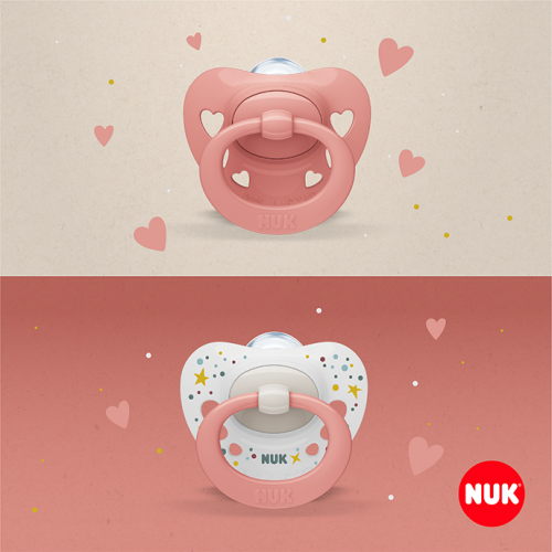 NUK Цуцла Лажалка Анатомска силикон "Signature" (0-6mes 1/box)