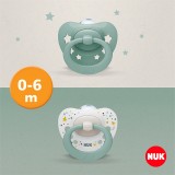 NUK Цуцла Лажалка Анатомска силикон "Signature" (0-6mes 1/box)