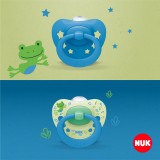 NUK Цуцла Лажалка Анатомска силикон "Signature" (6-18; 18+mes 1/box)