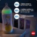 NUK First Choice+ шише ПП 300мл силикон цуцла 6+/M "Night Fluo Disney Mickey" - Temperature Control