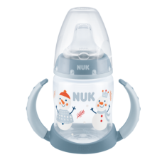 NUK First Choice+ шишенце ПП 150мл со рачки и силикон клунче "SNOW" (6+мес.)