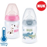 NUK First Choice+ шише ПП 150мл силикон цуцла (0-6мес.) - Temperature Control