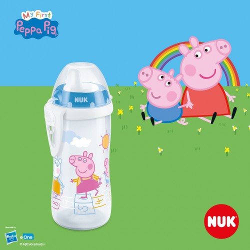 NUK Чашка со Kлунче некапечка "Kiddie Cup - Peppa Pig" (12+ m.)