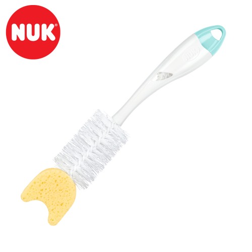 NUK Baby Четка за Миење на цуцли и шишенца со сунѓер "Mint" 2во1