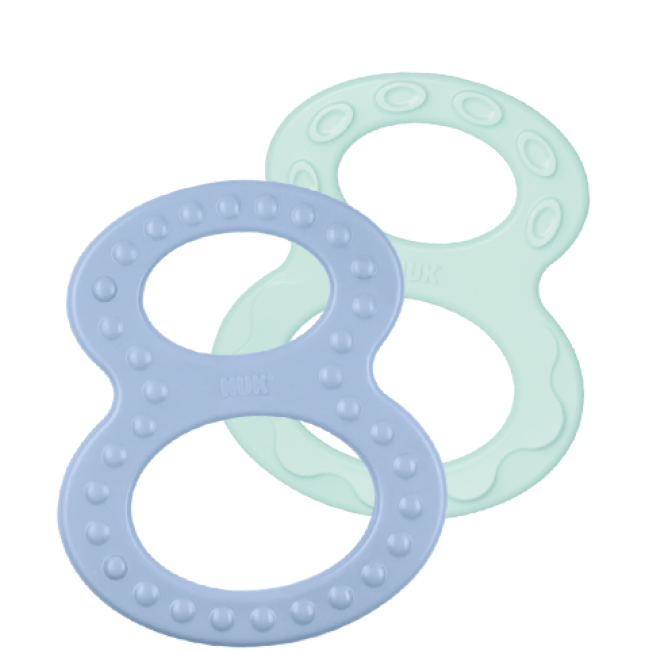 NUK Baby Глодалка Сет од 2 "Осумка"  (0+мес.)