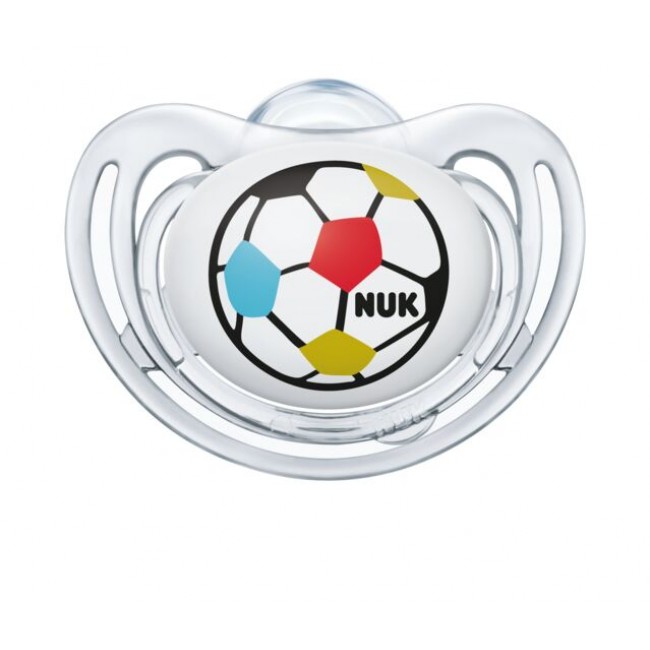 NUK Анатомска Цуцла Лажалка Freestyle "Soccer Fan" (6-12;18-36mes.) 2/пакување