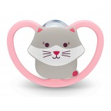 NUK Цуцла Лажалка Анатомска сликон "SPACE" (0-6мес.)