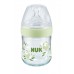 NUK Nature Sense шишенцe Стакло 120/240мл anatomic anti-colic цуцла (0+мес) - Temperature Control