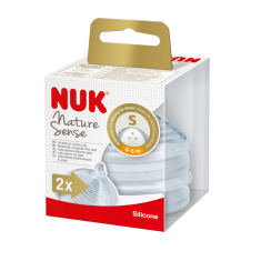 NUK Nature Sense Анатомска, антиколик цуцла за шише 2/пакување (0+мес)