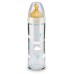 NUK New Classic беби шишенце Стакло 240 мл со силикон цуцла (0+м.)