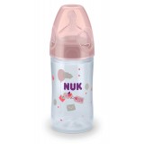 NUK New Classic беби шишенце (ПП) 150/250 мл со силикон цуцла (0+м.)