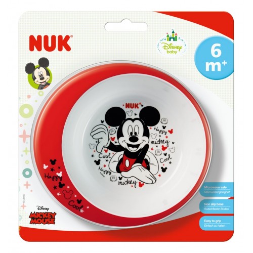 NUK Тањир Длабок Mickey Mouse 6+м.