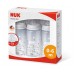 NUK First Choice+ Сет од 3 шишенца и 2 цуцли (0-6 м.)