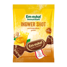Em-Eukal тврди бонбони од Ѓумбир и Лимон со полнење од Куркума и Ѓумбир 75г.