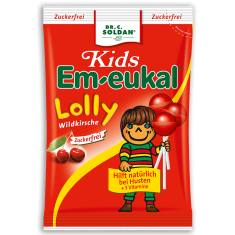 Em-Eukal Kids детски Лижавчиња за грло и кашлица со 5 витамини 80g.