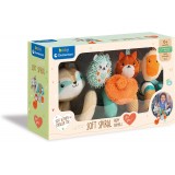 Clementoni Baby играчка за количка и креветче "Animal Soft Spiral Toy" (0+ mes.)