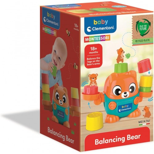 Clementoni Baby Montessori Balance Bear - Сложувака Мече Балансер(12м+)
