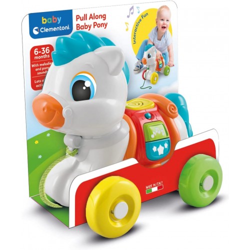 Clementoni Baby Интерактивно Коњче "Pull Along Baby Pony" (06-36 mes.)