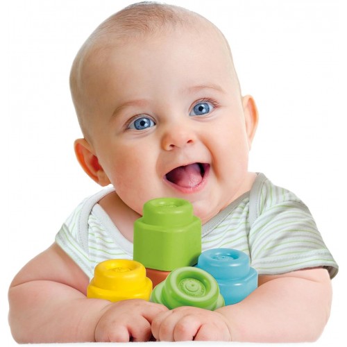 Clementoni Baby 10 Меки Големи Коцки во Кутија (6-36 мес.)