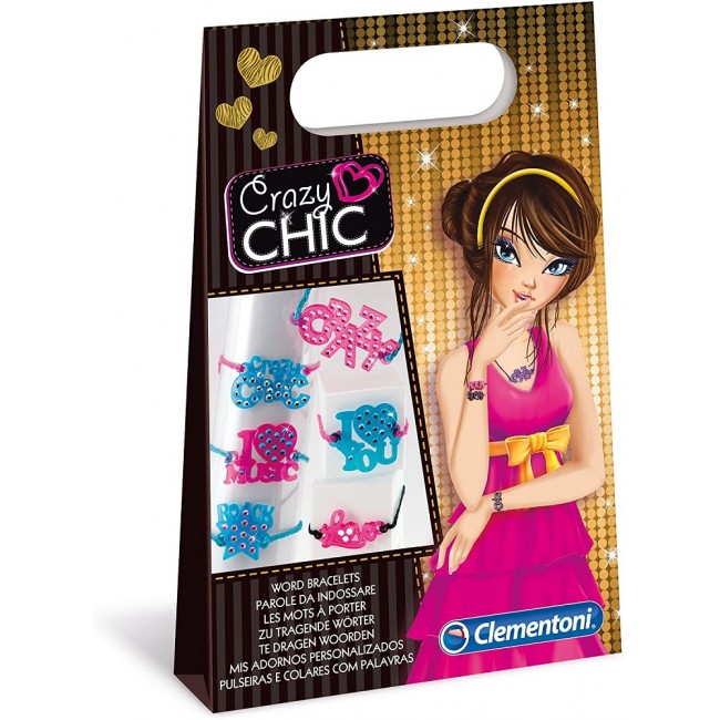 Clementoni Crazy Chic Алка Со Порака - Word Bracelets(7+год.)