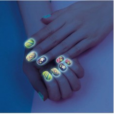 Clementoni Crazy Chic Сет Нокти Флуросцентни "Nails Glow in the Dark"(6г+)