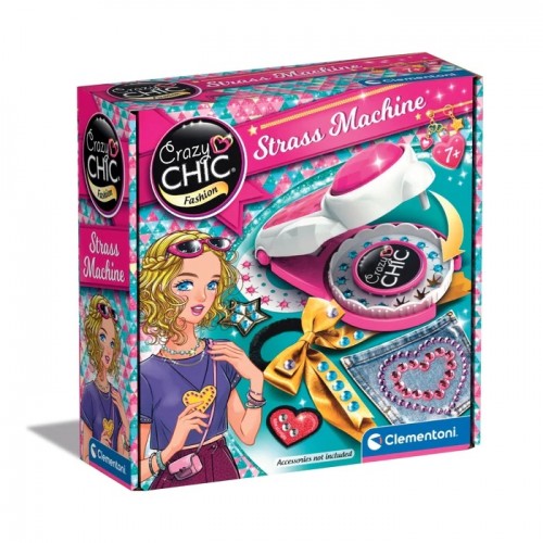 Clementoni Crazy Chic Машина за украсување со Нитни "Strass Machine" (7г+)  