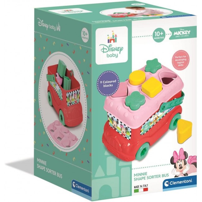 Clementoni Disney Baby "Minnie Shape Sorter Bus" 10m+
