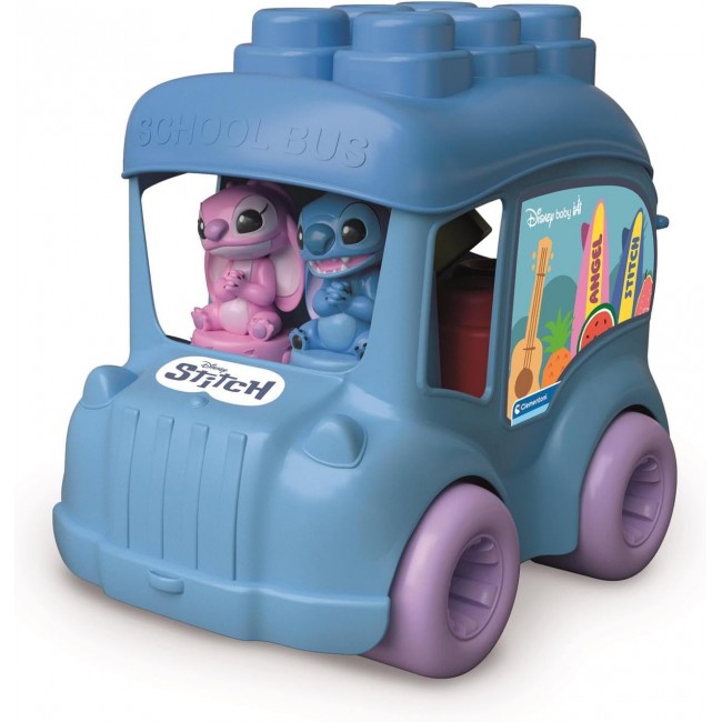 Clementoni Disney Stitch Bus with Soft Blocks - Автобус со коцки(12m+)