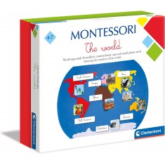 Clementoni Едукативна Игра сложувалка Свет "Montesori  The World" (4+год.)