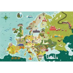 Clementoni Explore Maps "Познати Европски Личности"" 250пар.(7+год.)