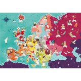 Clementoni Explore Maps "Знаменитости на Европа" 250пар.(7+год.)