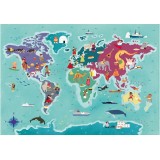 Clementoni Explore Maps Customs -Обичаи во светот 250пар.(7+год.)