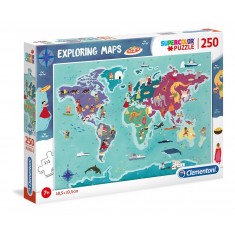 Clementoni Explore Maps Customs -Обичаи во светот 250пар.(7+год.)