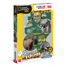 Clementoni National Geographic "Wild Expedition" Puzzle 180пар. (7+год.)