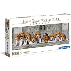 Clementoni Panorama Puzzle "Beagles" 1000пар.(14-99год.)