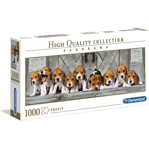 Clementoni Panorama Puzzle "Beagles" 1000пар.(14-99год.)