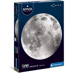 Clementoni Round Puzzle Space Collection "MOON" 500пар.(14-99год.)