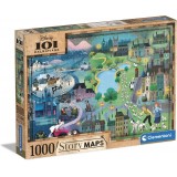 Clementoni Disney Пазли Story Maps 1000 пар "101 Dalmatians" 